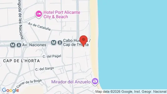 Apartments for rent i Alicante/Alacant - kort over placeringen