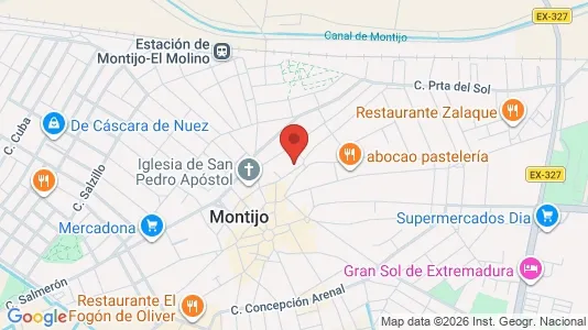 Apartments for rent i Montijo - kort over placeringen