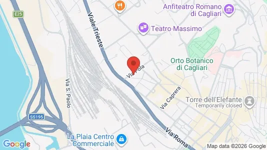 Rooms for rent i Cagliari - kort over placeringen