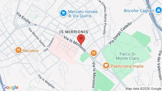 Rooms for rent i Cagliari - kort over placeringen