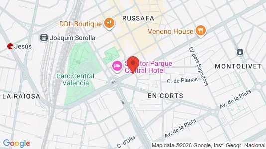 Apartments for rent i Valencia L'Eixample - kort over placeringen