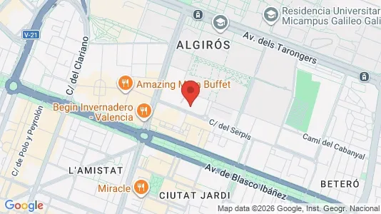 Rooms for rent i Alboraya - kort over placeringen