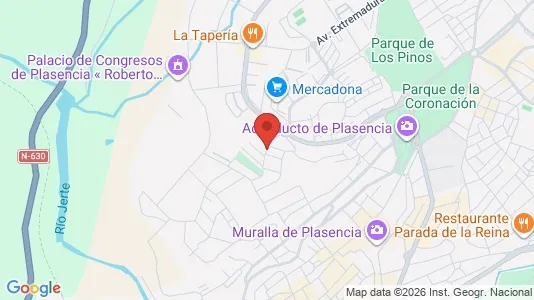 Apartments for rent i Plasencia - kort over placeringen