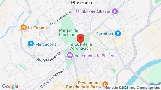 Apartments for rent i Plasencia - kort over placeringen