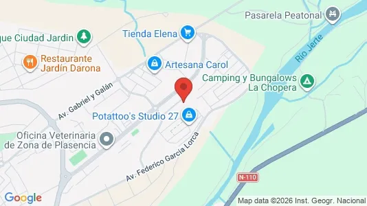 Apartments for rent i Plasencia - kort over placeringen
