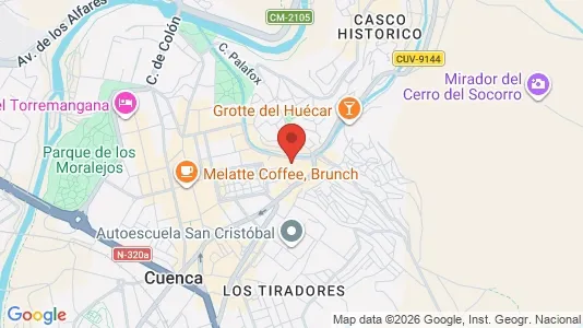 Rooms for rent i Cuenca - kort over placeringen