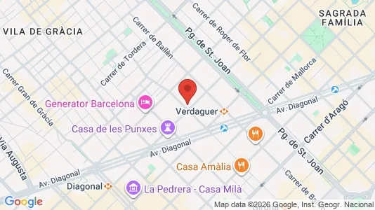 Apartments for rent i Barcelona Eixample - kort over placeringen