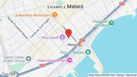 Apartments for rent i Mataró - kort over placeringen