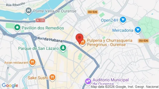 Apartments for rent i Ourense - kort over placeringen