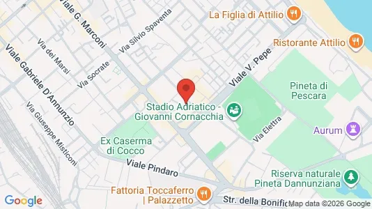 Rooms for rent i Pescara - kort over placeringen