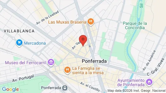 Rooms for rent i León - kort over placeringen