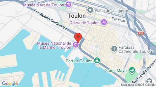 Apartments for rent i Toulon - kort over placeringen