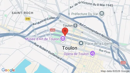 Apartments for rent i Toulon - kort over placeringen