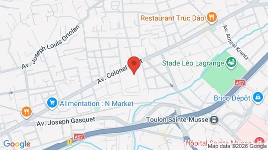 Apartments for rent i Toulon - kort over placeringen