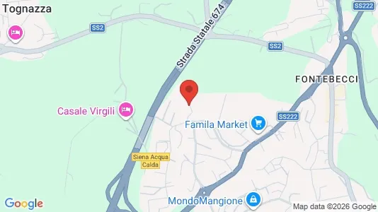 Rooms for rent i Siena - kort over placeringen