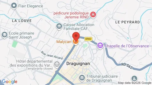 Apartments for rent i Draguignan - kort over placeringen