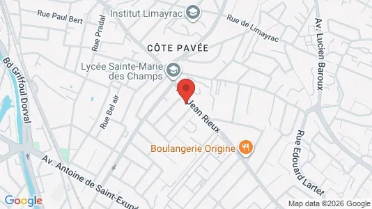 Apartments for rent i Toulouse - kort over placeringen