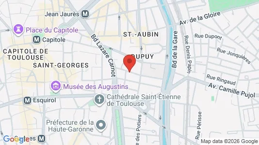 Apartments for rent i Toulouse - kort over placeringen