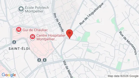 Apartments for rent i Montpellier - kort over placeringen