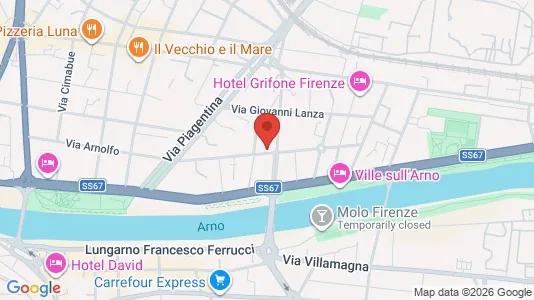 Rooms for rent i Florence - kort over placeringen