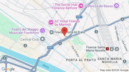 Rooms for rent i Florence - kort over placeringen