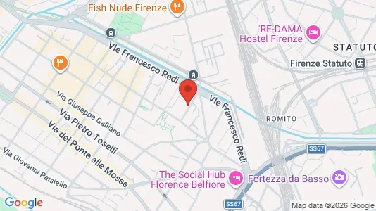 Rooms for rent i Florence - kort over placeringen