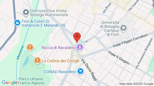 Rooms for rent i Forlì - kort over placeringen