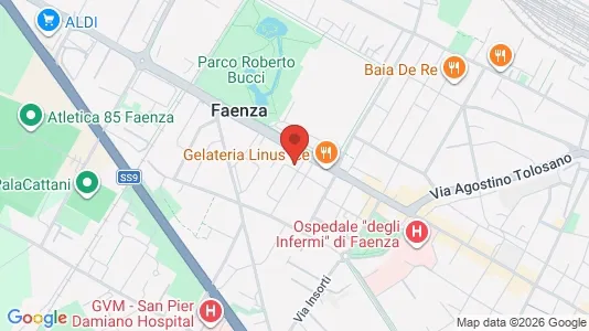 Rooms for rent i Faenza - kort over placeringen