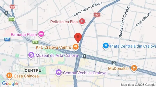 Apartments for rent i Craiova - kort over placeringen