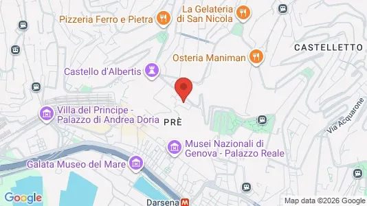 Rooms for rent i Genoa - kort over placeringen