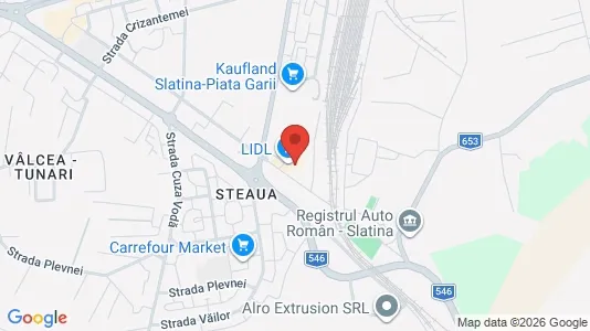 Apartments for rent i Slatina - kort over placeringen