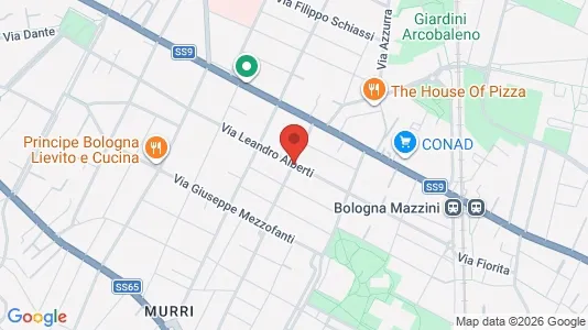 Rooms for rent i Bologna - kort over placeringen