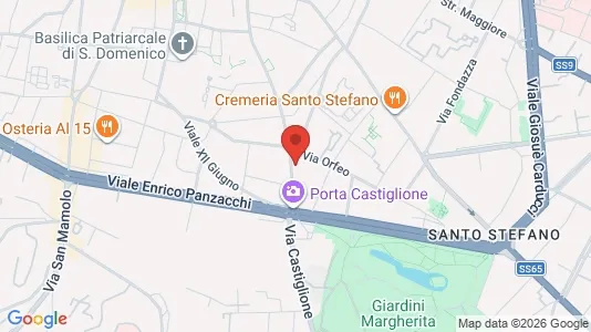 Apartments for rent i Bologna - kort over placeringen