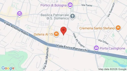 Apartments for rent i Bologna - kort over placeringen