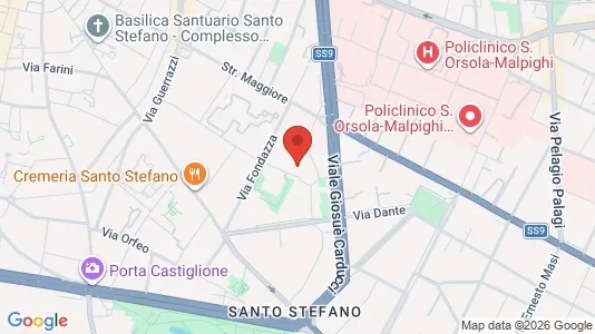 Apartments for rent i Bologna - kort over placeringen
