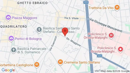 Apartments for rent i Bologna - kort over placeringen