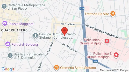 Apartments for rent i Bologna - kort over placeringen