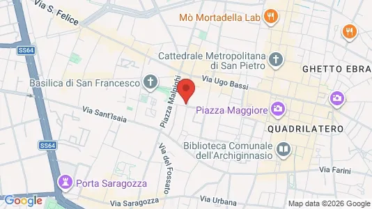 Apartments for rent i Bologna - kort over placeringen