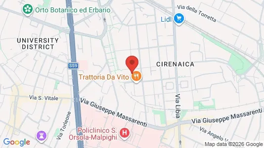 Apartments for rent i Bologna - kort over placeringen