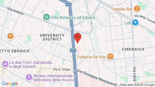 Rooms for rent i Bologna - kort over placeringen