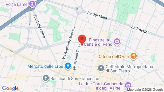 Rooms for rent i Bologna - kort over placeringen