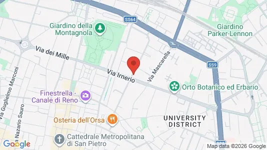 Rooms for rent i Bologna - kort over placeringen