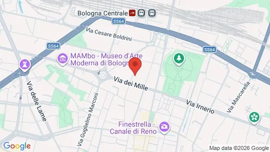 Apartments for rent i Bologna - kort over placeringen