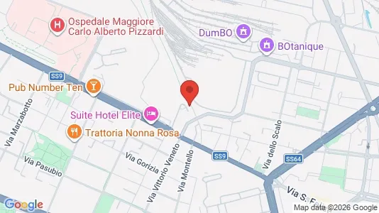 Apartments for rent i Bologna - kort over placeringen
