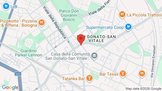 Rooms for rent i Bologna - kort over placeringen