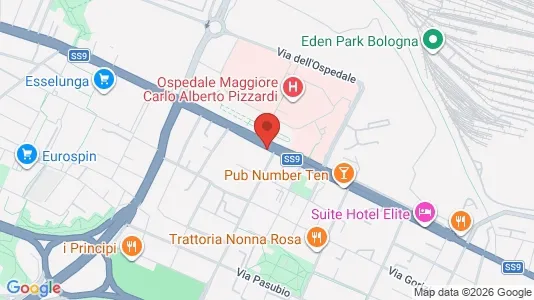 Apartments for rent i Bologna - kort over placeringen