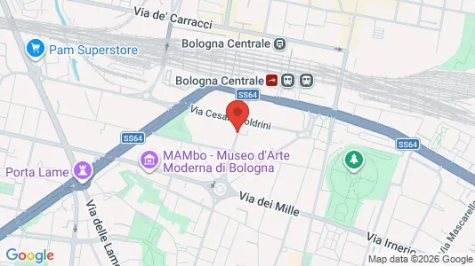 Apartments for rent i Bologna - kort over placeringen