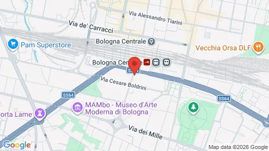 Apartments for rent i Bologna - kort over placeringen