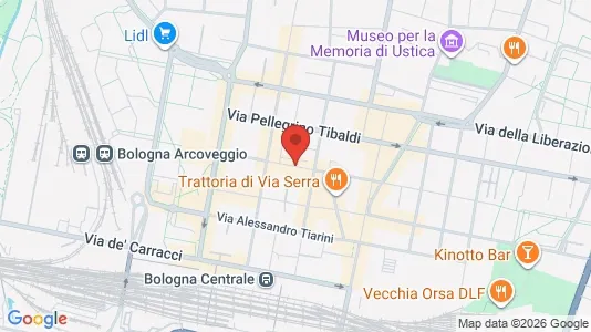 Apartments for rent i Bologna - kort over placeringen