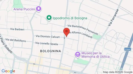 Apartments for rent i Bologna - kort over placeringen